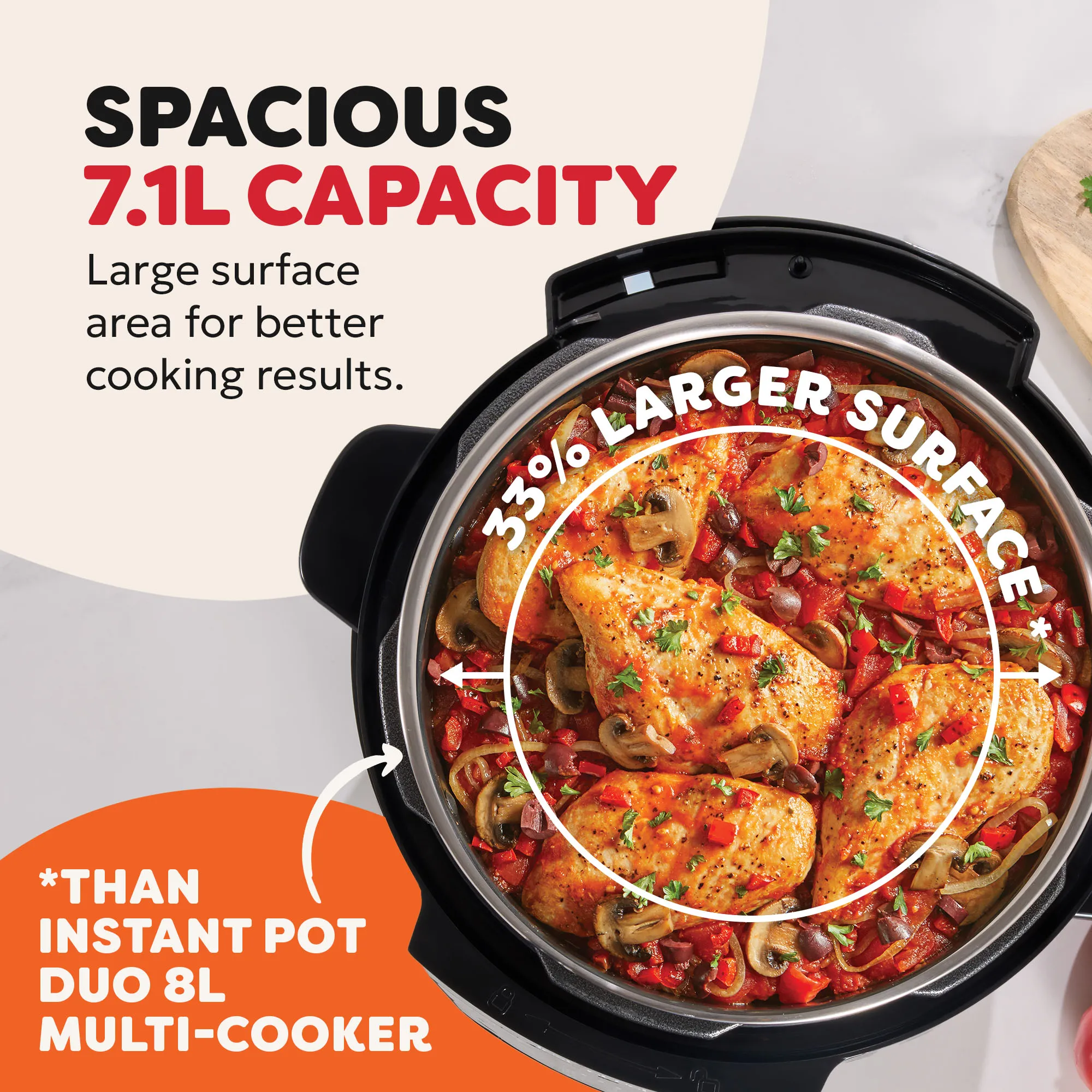 Instant® Pot RIO Wide Base Multi Cooker 7.1L - Image 3